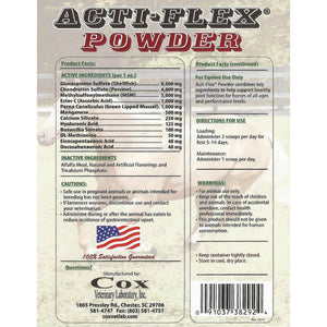 Acti-Flex Powder FARM & RANCH - Animal Care - Equine - Supplements - Joint & Pain Cox Vet Lab   