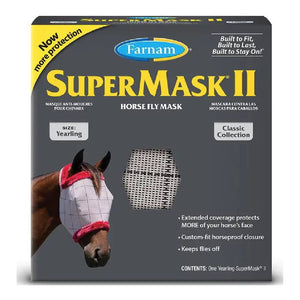 SuperMask II Yearling Fly Mask Equine - Fly & Insect Control Farnam   