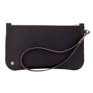 Rustico Brooklyn Leather Clutch WOMEN - Accessories - Handbags - Clutches & Pouches RUSTICO CHARCOAL  