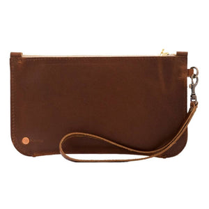 Rustico Brooklyn Leather Clutch WOMEN - Accessories - Handbags - Clutches & Pouches RUSTICO SADDLE  