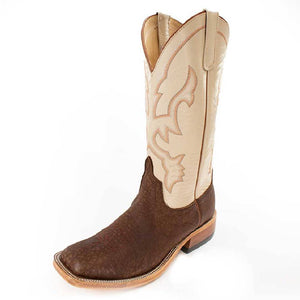 Anderson Bean Brown Slanted Buffalo Boot - Teskey's Exclusive MEN - Footwear - Western Boots Anderson Bean Boot Co. 9.5 D 