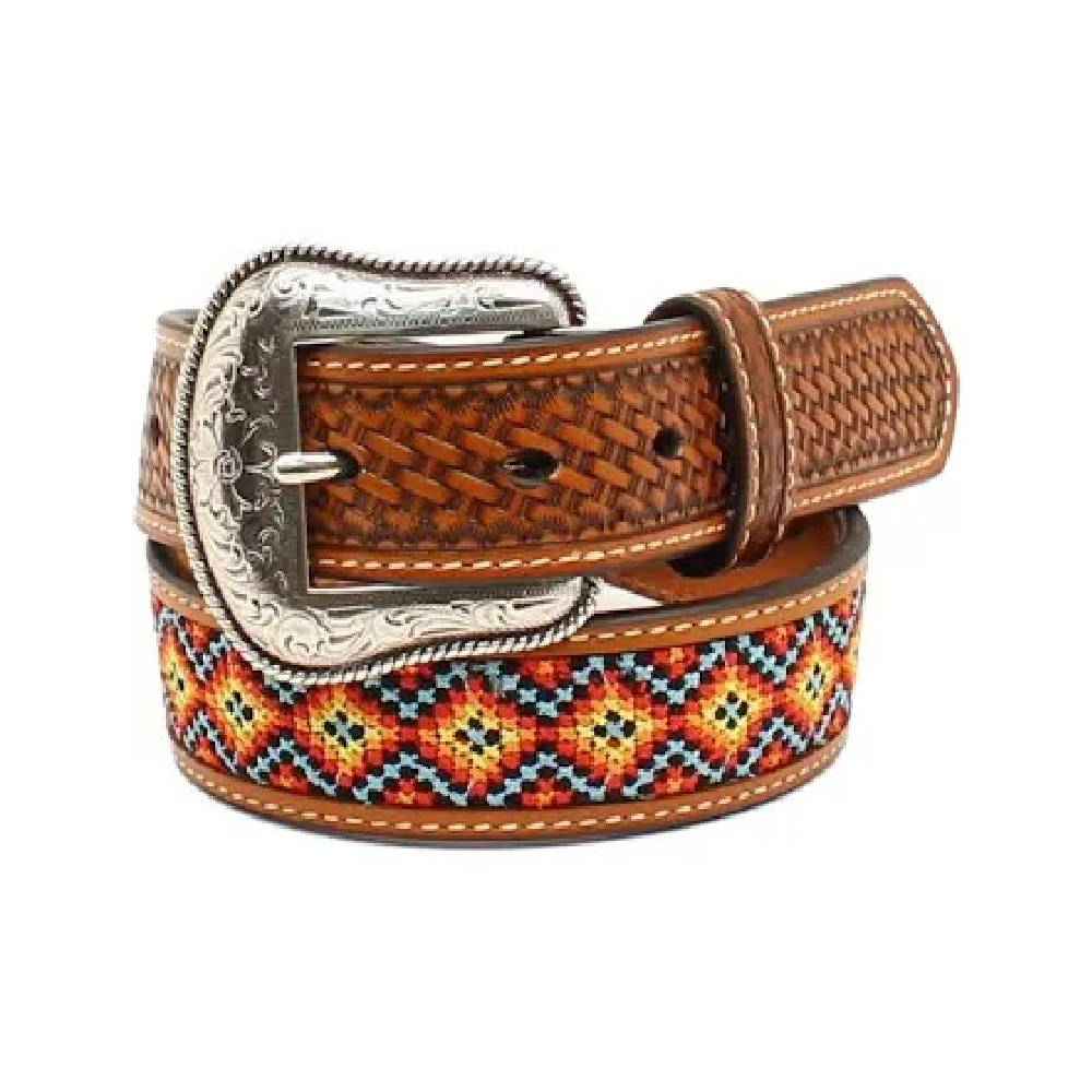 Nocona Youth Aztec Embroidered Belt - FINAL SALE KIDS - Accessories - Belts M&F Western Products   