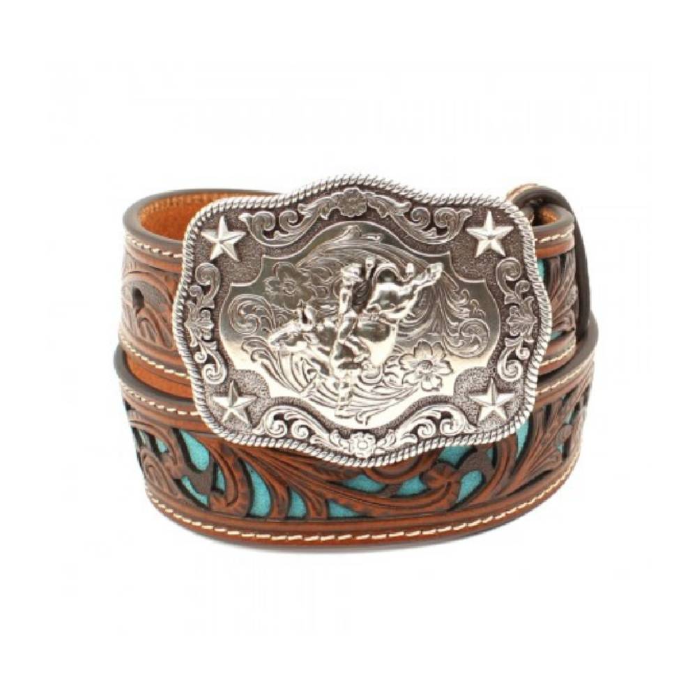 Nocona Youth Turquoise Inlay Belt KIDS - Accessories - Belts Nocona   