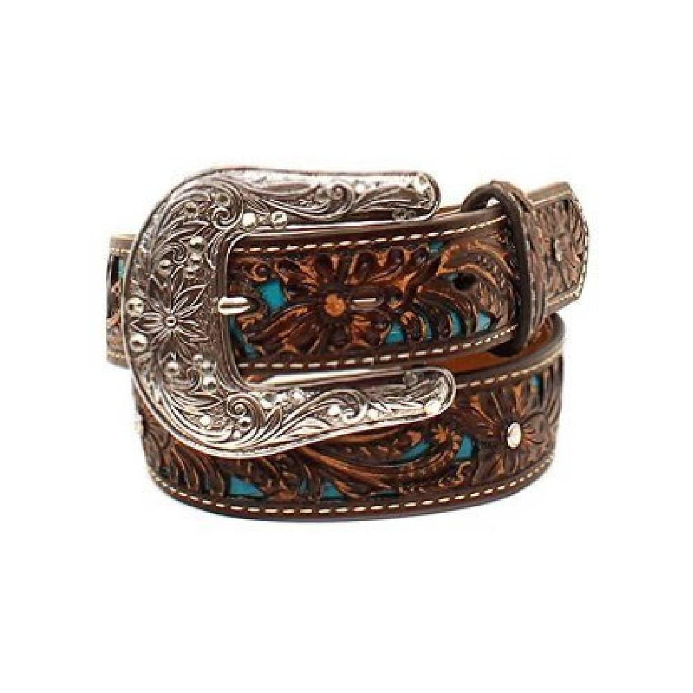 Ariat Floral Embossed Belt KIDS - Accessories - Belts M&F Western Products   