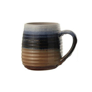 16oz Glazed Stoneware Mug Home & Gifts - Tabletop + Kitchen - Drinkware + Glassware Creative Co-Op Brown/Blue (A)  