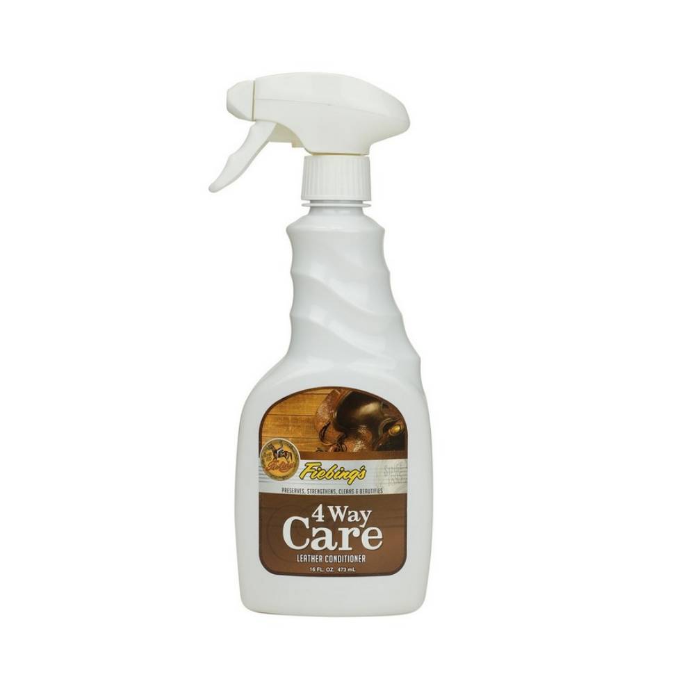 4-Way Care Leather Conditioner Barn Supplies - Leather Working Fiebings 32 oz with Spray Nozzle  