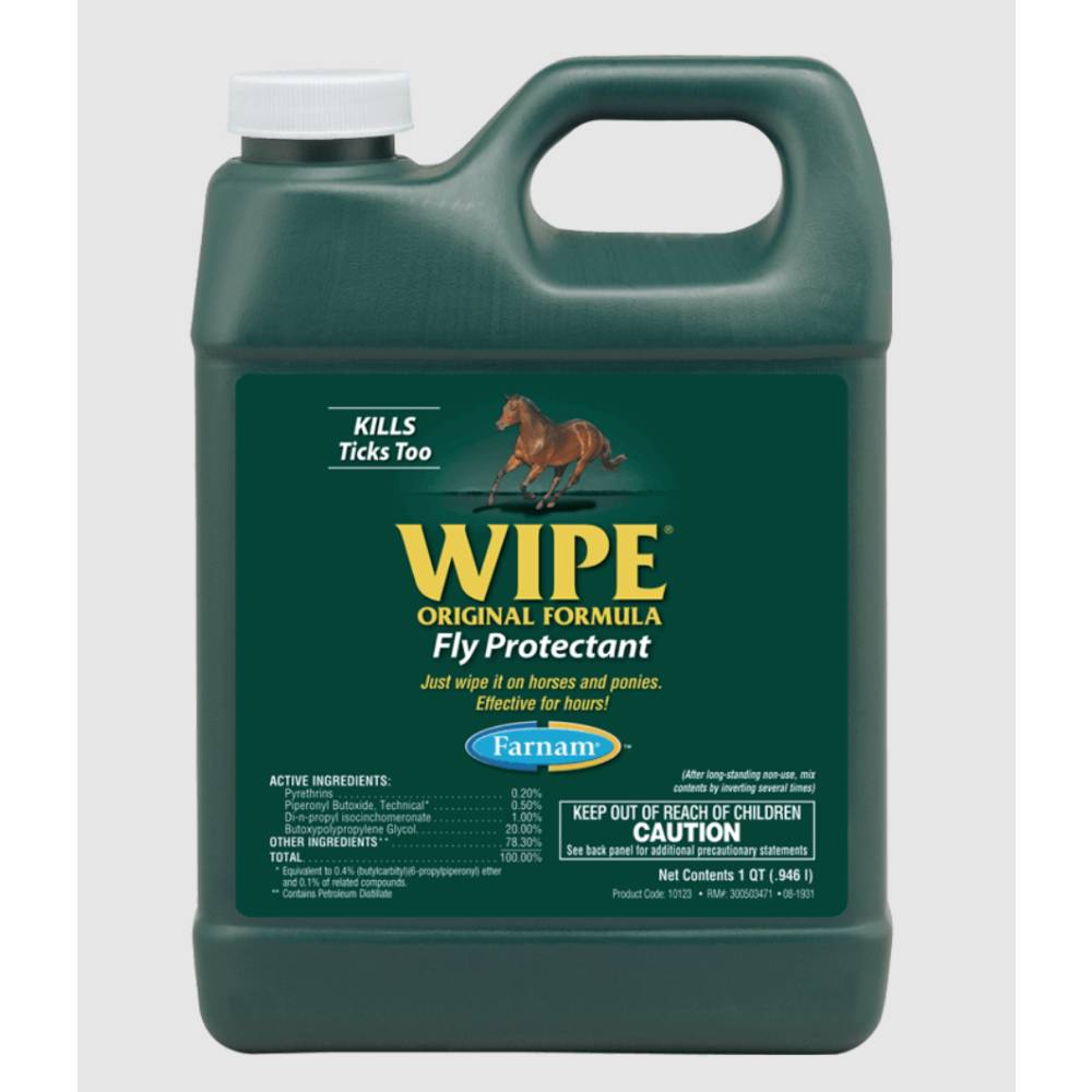 Wipe Fly Spray Equine - Fly & Insect Control Farnam 32oz  