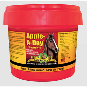 Apple-A-Day Electrolyte FARM & RANCH - Animal Care - Equine - Supplements - Electrolytes Finish Line 5 lbs  