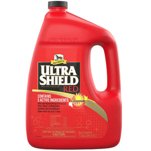Ultra Shield Red Fly Spray Equine - Fly & Insect Control Absorbine 1 Gallon  
