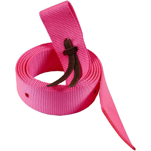 Mustang 6' Nylon Latigo Tie Strap Tack - Saddle Accessories Mustang Hot Pink