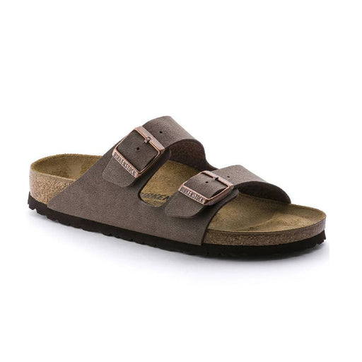 Birkenstock Arizona Birko-Flor Nubuck Mocha WOMEN - Footwear - Sandals Birkenstock   