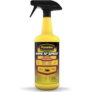 Pyranha Wipe N' Spray FARM & RANCH - Animal Care - Equine - Fly & Insect Control - Fly spray Pyranha 32 oz  