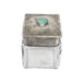 J. Alexander Small Glass Canister W/ Stamped Lid HOME & GIFTS - Home Decor - Decorative Accents J. Alexander Rustic Silver   
