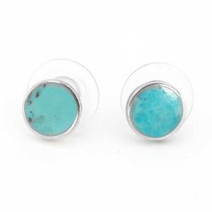 Peyote Bird Designs Large Turquoise Stud Earrings WOMEN - Accessories - Jewelry - Earrings Peyote Bird Designs Circle  