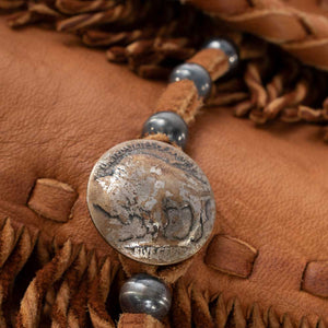 Morena Turquoise Crossbody Fringe Leather Bag WOMEN - Accessories - Handbags - Crossbody bags Peyote Bird Designs   