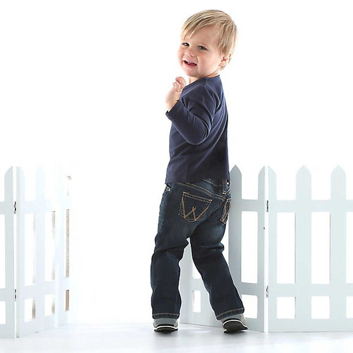 Wrangler Baby Boy's Dark Wash 5 Pocket Jeans KIDS - Baby - Baby Boy Clothing Wrangler