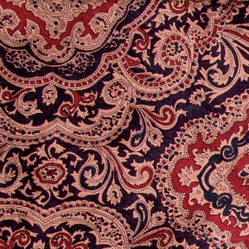 Paisley Silk Wild Rag - Plum & Maroon ACCESSORIES - Additional Accessories - Wild Rags & Scarves Wyoming Traders   