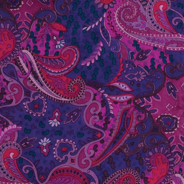 Paisley Silk Wild Rag - Pomegranate ACCESSORIES - Additional Accessories - Wild Rags & Scarves WYOMING TRADERS   