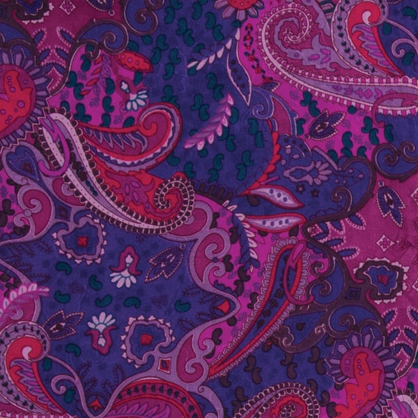 Paisley Silk Wild Rag - Pomegranate ACCESSORIES - Additional Accessories - Wild Rags & Scarves Wyoming Traders   