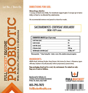 Full Bucket Equine Probiotic Pellets Equine - Supplements Full Bucket   