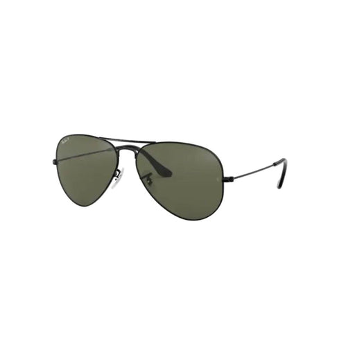 Ray-Ban Black Polarized Aviator Sunglasses ACCESSORIES - Additional Accessories - Sunglasses Ray-Ban   