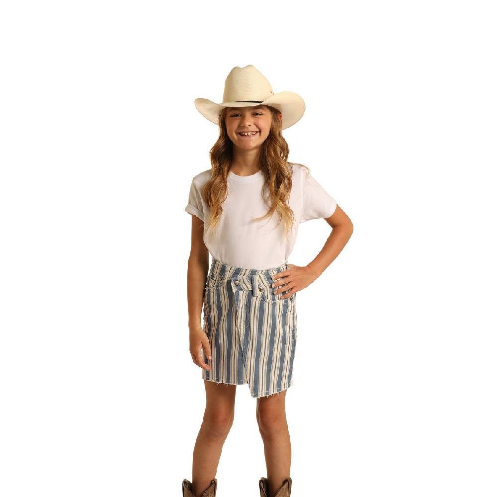 Rock & Roll Denim Vintage Striped Skirt-FINAL SALE* KIDS - Girls - Clothing - Skirts Panhandle   