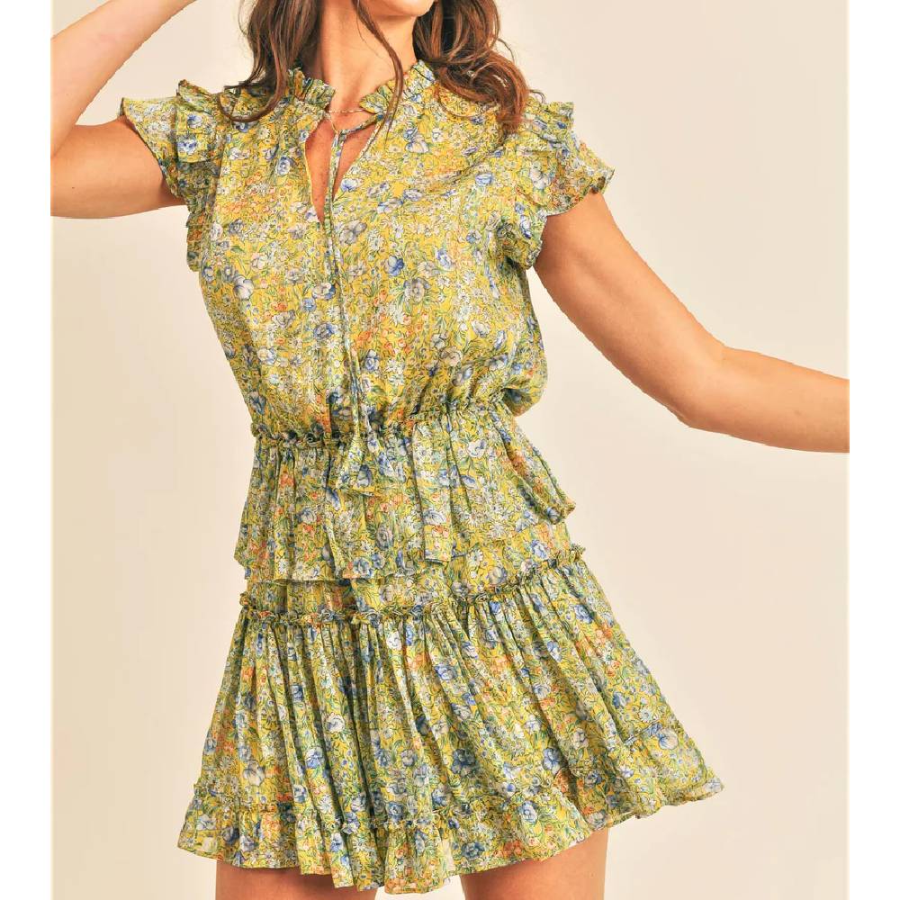 Reset Oaklee Ruffle Sleeve Dress - FINAL SALE WOMEN - Clothing - Dresses Reset By Jane   