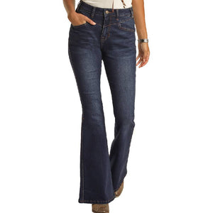 Rock & Roll Denim High Rise Flare Jeans - FINAL SALE WOMEN - Clothing - Jeans Panhandle   