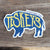 Teskey's Buffalo Die-Cut Vinyl Sticker - Blue/Yellow TESKEY'S GEAR - Stickers Sticker Mule   