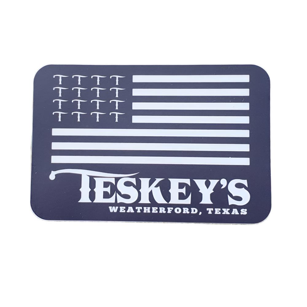 Teskey's T Flag Logo Vinyl Sticker - Teskeys