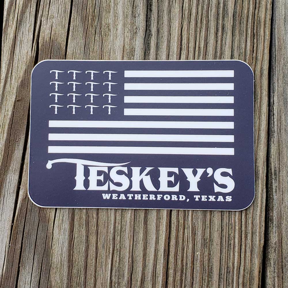 Teskey's T Flag Logo Vinyl Sticker TESKEY'S GEAR - Stickers Sticker Mule   