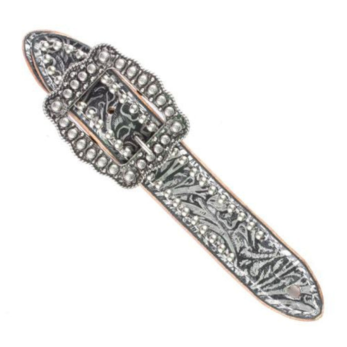 Teskey's Black Western Print Spur Straps Belt Style Tack - Spur Straps Teskey's
