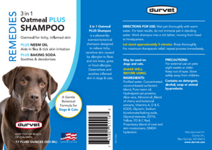 Durvet Oatmeal Plus Shampoo Pets - Cleaning & Grooming Durvet   