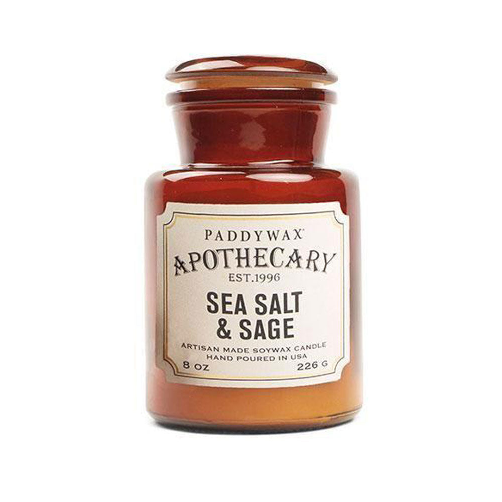 Apothecary 8oz Candle - Sea Salt & Sage HOME & GIFTS - Home Decor - Candles + Diffusers Paddywax   