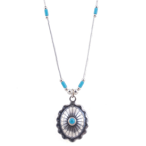 Small Oval Concho Necklace WOMEN - Accessories - Jewelry - Necklaces Sunwest Silver   