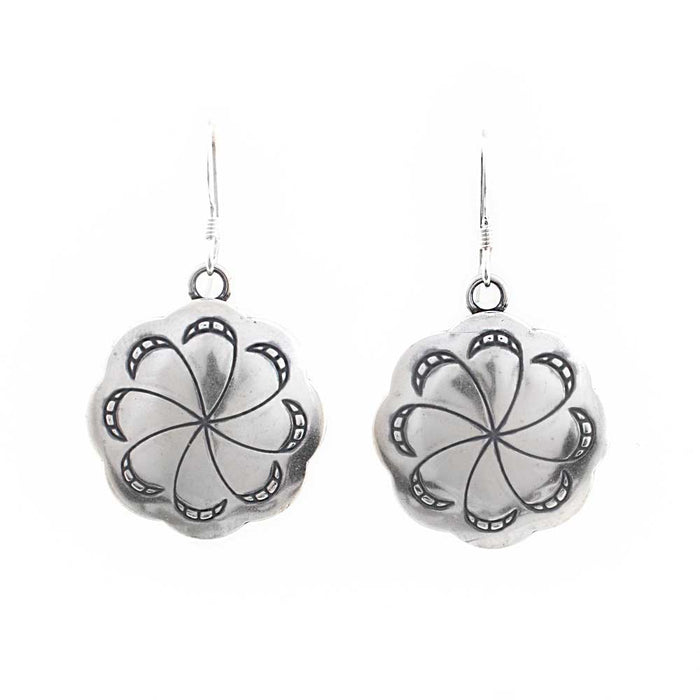 Sterling Silver Concho Circle Earring WOMEN - Accessories - Jewelry - Earrings Sunwest Silver   