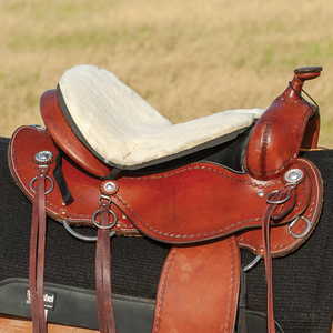 Cashel Western Large Fleece Tush Cushion Saddles - Saddle Accessories Cashel Tan  