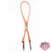 Teskey's Harness Split Ear Headstall w/Hexagon Buckle Tack - Headstalls Teskey's Light Oil