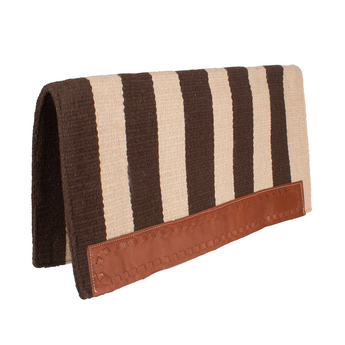 Casa Zia Saddle Blanket Tack - Saddle Pads Teskey's Brown/Tan Stripes  