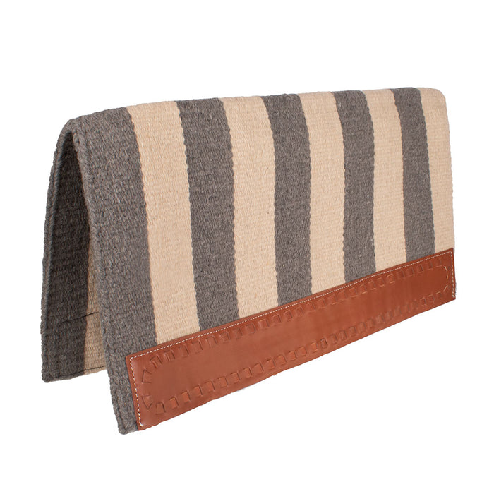 Casa Zia Saddle Blanket Tack - Saddle Pads Teskey's Grey/Tan Stripes  