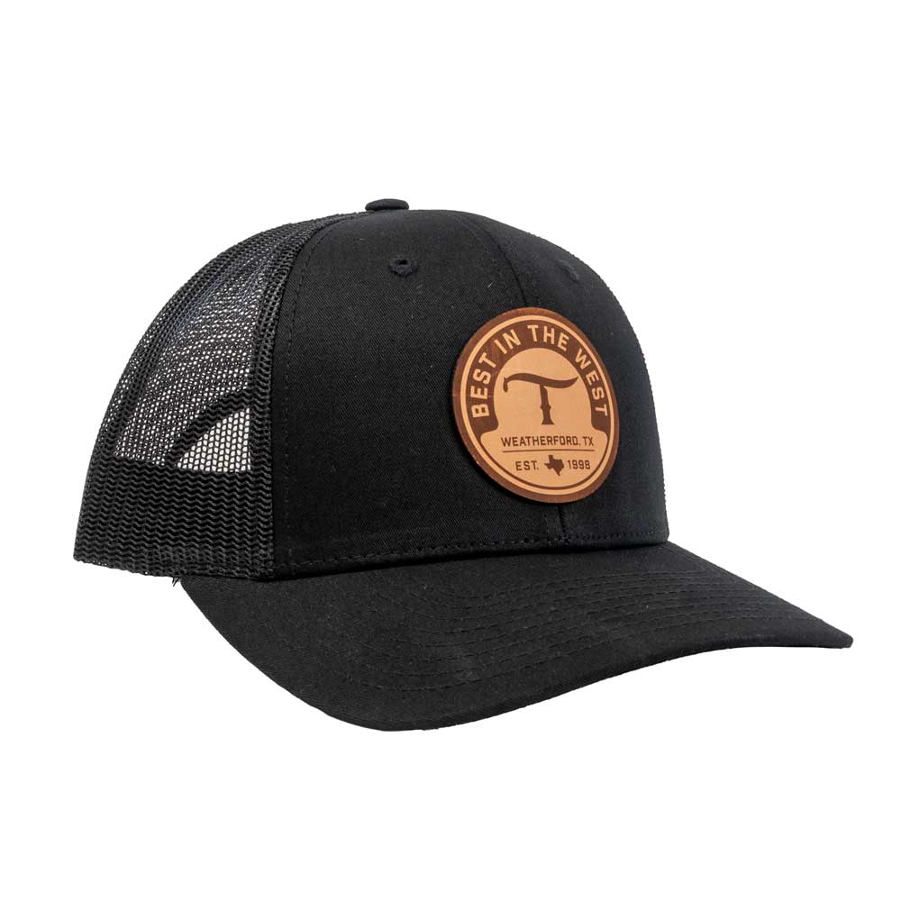 Teskey's Leather T Logo Trucker Cap - Teskeys
