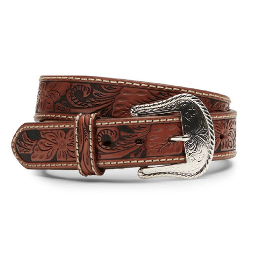 Tony Lama Hand Tooled Floral Belt MEN - Accessories - Belts & Suspenders Leegin Creative Leather/Brighton   