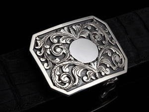 Comstock Heritage Trace Shield Filigree Buckle ACCESSORIES - Additional Accessories - Buckles Comstock Heritage   