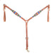 Teskey's Serape with Buckstitch Breast Collar Tack - Breast Collars Teskey's Turquoise  