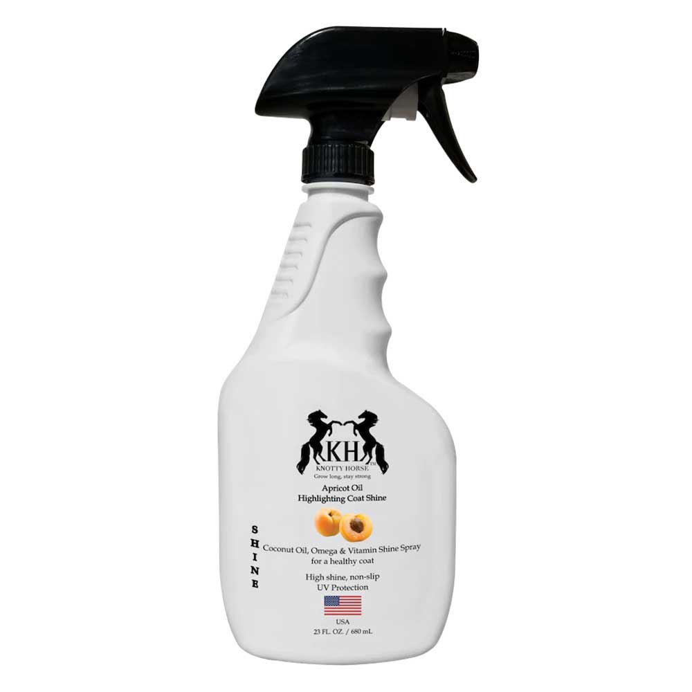 Knotty Horse Apricot Oil Highlighting Coat Shine Equine - Grooming Knotty Horse   