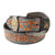 Chico Floral Tooled Turquoise Belt - FINAL SALE MEN - Accessories - Belts & Suspenders Beddo Mountain Leather Goods   
