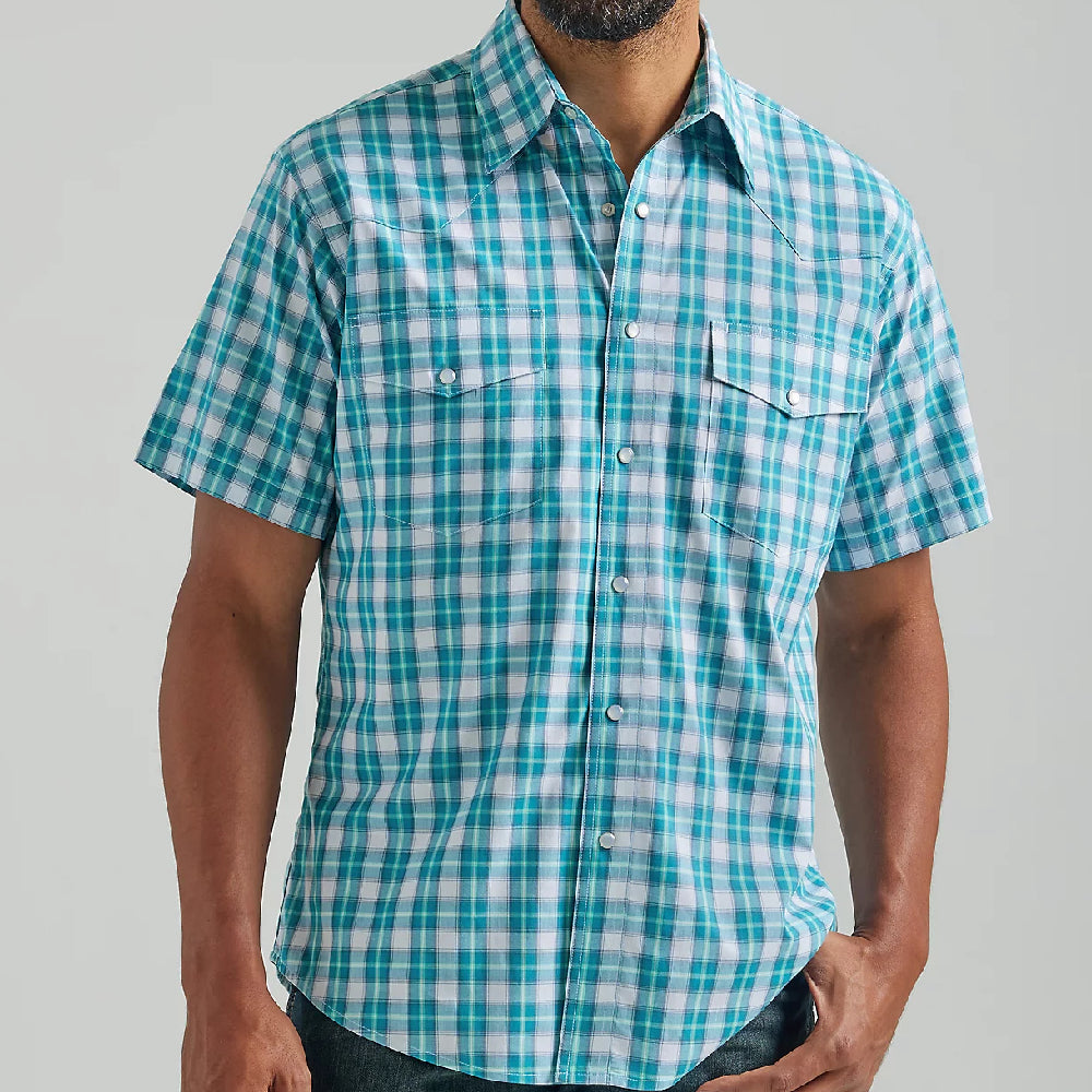Wrangler Plaid Snap Shirt MEN - Clothing - Shirts - Short Sleeve Shirts WRANGLER   