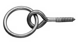 Screw Eye Tie Ring 2" x 7mm Tack - Conchos & Hardware - Rings Teskey's   