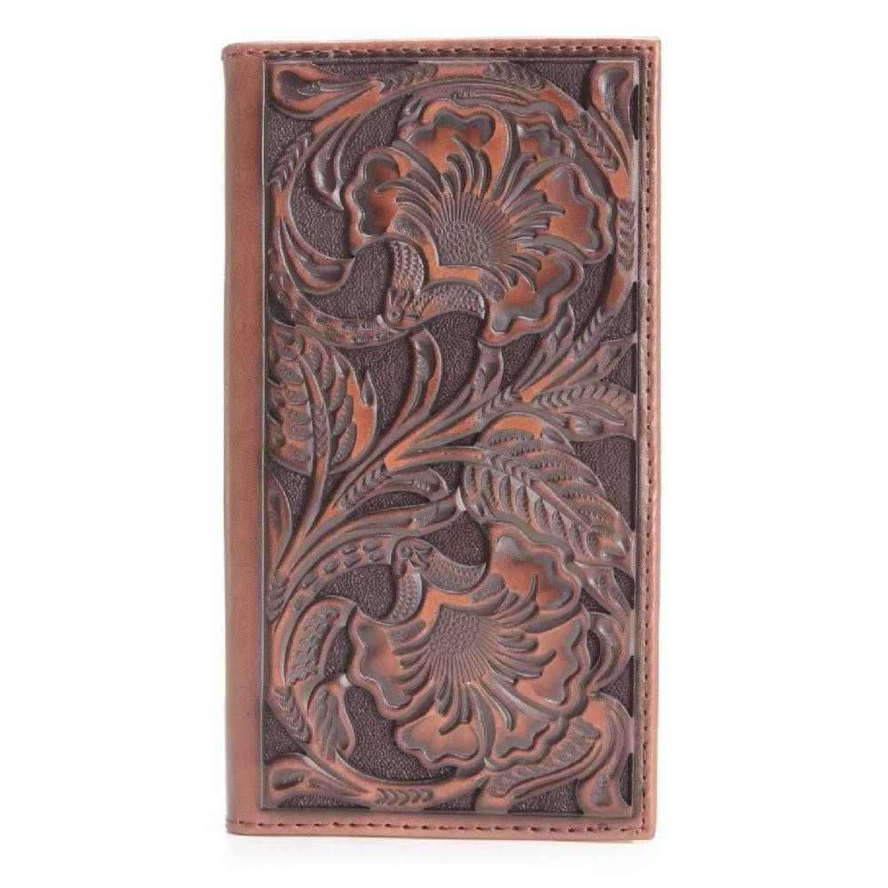 Ariat Floral Embossed Rodeo Wallet MEN - Accessories - Wallets & Money Clips Ariat   