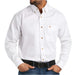Ariat Men's Solid White Twill Shirt MEN - Clothing - Shirts - Long Sleeve Ariat Clothing